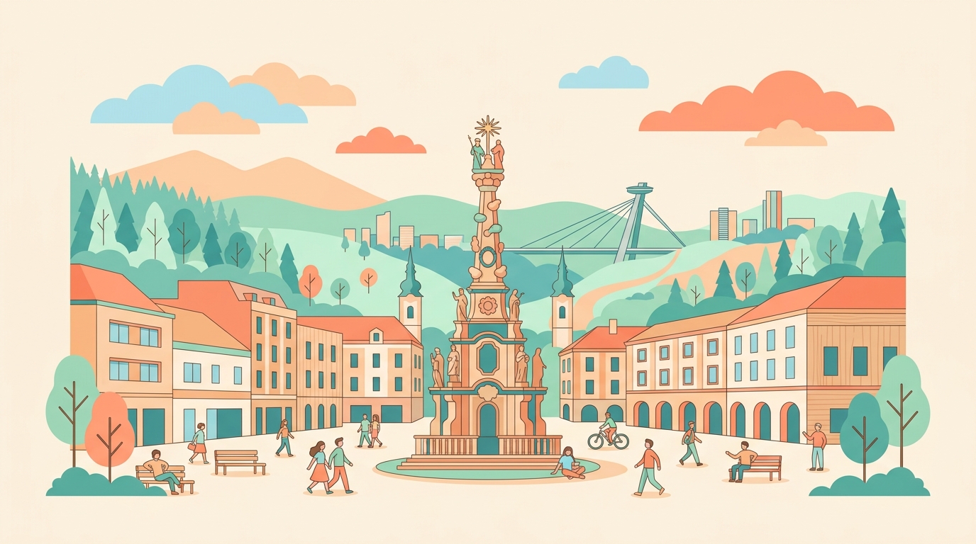 Dreifaltigkeitssäule in Banská Bystrica